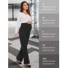 imageTapata Womens Maternity Pants 28quot 30quot 32quot Bootcut Dress Pants with Pockets Over Belly Pregnancy Work Pants OverBump CasualCharcoal