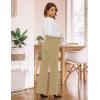imageTapata Womens Maternity Pants 28quot 30quot 32quot Bootcut Dress Pants with Pockets Over Belly Pregnancy Work Pants OverBump CasualOatmeal
