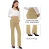 imageTapata Womens Maternity Pants 28quot 30quot 32quot Bootcut Dress Pants with Pockets Over Belly Pregnancy Work Pants OverBump CasualOatmeal