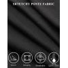 imageTapata Womens Maternity Skirts Over The Belly Midi Stretchy Pencil Skirt with Waistband Extenders Pregnancy DressBlack