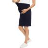 imageTapata Womens Maternity Skirts Over The Belly Midi Stretchy Pencil Skirt with Waistband Extenders Pregnancy DressNavy Blue