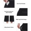 imageTapata Womens Wide Leg Cropped Pants Stretchy Pull On Mid Rise Slacks for Business Casual Capris with PocketsBlack