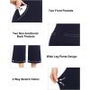 imageTapata Womens Wide Leg Cropped Pants Stretchy Pull On Mid Rise Slacks for Business Casual Capris with PocketsDark Blue