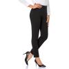 imageTapata Womens 262830 Skinny Dress Pants High Waist Slacks for Office Work Business Casual Tall Petite Stretch Pants01black