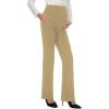imageTapata Womens Maternity Pants 28quot 30quot 32quot Bootcut Dress Pants with Pockets Over Belly Pregnancy Work Pants OverBump CasualOatmeal