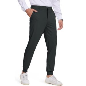 imageTapata Mens 29303234 Inseam 4Way Stretch Golf Joggers Slim Fit Regular Tall Athletic Sweatpants Casual Dress PantsBlack