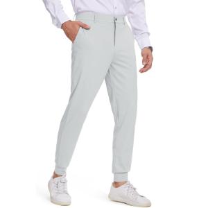 imageTapata Mens 29303234 Inseam 4Way Stretch Golf Joggers Slim Fit Regular Tall Athletic Sweatpants Casual Dress PantsLight Grey