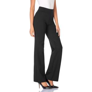 imageTapata Women Dress Pants 28quot30quot32quot34quot High Waist Stretchy Bootcut Pants Tall Petite Regular for Office Business CasualBlack
