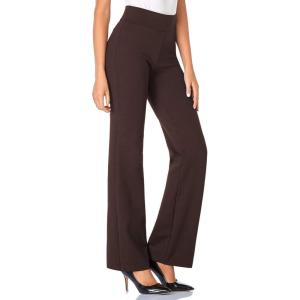 imageTapata Women Dress Pants 28quot30quot32quot34quot High Waist Stretchy Bootcut Pants Tall Petite Regular for Office Business CasualBrown