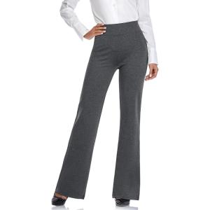 imageTapata Women Dress Pants 28quot30quot32quot34quot High Waist Stretchy Bootcut Pants Tall Petite Regular for Office Business CasualNew Charcoal