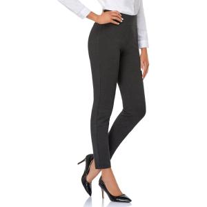 imageTapata Womens 262830 Skinny Dress Pants High Waist Slacks for Office Work Business Casual Tall Petite Stretch Pants02charcoal