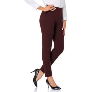 imageTapata Womens 262830 Skinny Dress Pants High Waist Slacks for Office Work Business Casual Tall Petite Stretch Pants06burgundy