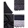 imageAvanova Women Mesh Floral Boho High Waist Midi Skirt Lettuce Trim Summer A Line SkirtA Black Purple