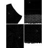 imageAvanova Women Mesh Floral Boho High Waist Midi Skirt Lettuce Trim Summer A Line SkirtBlack Glitter
