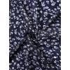 imageAvanova Women Mesh Floral Boho High Waist Midi Skirt Lettuce Trim Summer A Line SkirtBlue Floral a