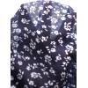 imageAvanova Women Mesh Floral Boho High Waist Midi Skirt Lettuce Trim Summer A Line SkirtBlue Floral a