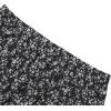imageAvanova Women Mesh Floral Boho High Waist Midi Skirt Lettuce Trim Summer A Line SkirtDitsy Black
