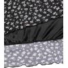 imageAvanova Women Mesh Floral Boho High Waist Midi Skirt Lettuce Trim Summer A Line SkirtFloral Black B