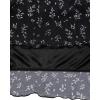 imageAvanova Women Mesh Floral Boho High Waist Midi Skirt Lettuce Trim Summer A Line SkirtNavy Black