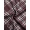 imageAvanova Women Mesh Floral Boho High Waist Midi Skirt Lettuce Trim Summer A Line SkirtPlaid Brwon