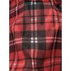imageAvanova Women Mesh Floral Boho High Waist Midi Skirt Lettuce Trim Summer A Line SkirtRed Plaid
