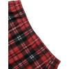 imageAvanova Women Mesh Floral Boho High Waist Midi Skirt Lettuce Trim Summer A Line SkirtRed Plaid