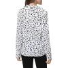 imageAvanova Women Pattern Print Button Down Blouse Top Long Sleeve Work Business Shirt1 White