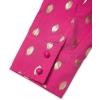 imageAvanova Women Pattern Print Button Down Blouse Top Long Sleeve Work Business ShirtGold Dot Hot Pink