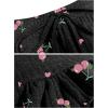 imageAvanova Women Ruffle Ribbed Knit Pajama Set Cami Top Shorts 2 Piece Sleepwear SetBlack Cherry