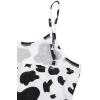 imageAvanova Women Ruffle Ribbed Knit Pajama Set Cami Top Shorts 2 Piece Sleepwear SetCow
