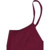 imageAvanova Women Sexy 2 Piece Pajama Set Ruffle Trim Cami Top and Shorts Sleepwear SetBurgundy