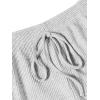 imageAvanova Women Sexy 2 Piece Pajama Set Ruffle Trim Cami Top and Shorts Sleepwear SetGrey