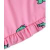 imageAvanova Women Sexy 2 Piece Pajama Set Ruffle Trim Cami Top and Shorts Sleepwear SetHot Pink D