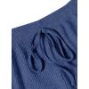 imageAvanova Women Sexy 2 Piece Pajama Set Ruffle Trim Cami Top and Shorts Sleepwear SetNavy