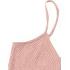 imageAvanova Women Sexy 2 Piece Pajama Set Ruffle Trim Cami Top and Shorts Sleepwear SetSolid Pink