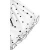 imageAvanova Women Sexy 2 Piece Pajama Set Ruffle Trim Cami Top and Shorts Sleepwear SetWhite Heart