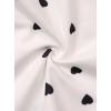 imageAvanova Women Sexy 2 Piece Pajama Set Ruffle Trim Cami Top and Shorts Sleepwear SetWhite Heart