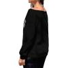 imageAvanova Women West Coast Graphic Off Shoulder Sweatshirt Boat Neck Long Sleeve Oversized Pullover ShirtBlack L