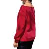imageAvanova Women West Coast Graphic Off Shoulder Sweatshirt Boat Neck Long Sleeve Oversized Pullover ShirtRed