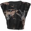 imageAvanova Womens Sleeveless Open Front Crop Top Sexy Tie Knot TShirt Basic SolidBlack Brown
