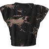 imageAvanova Womens Sleeveless Open Front Crop Top Sexy Tie Knot TShirt Basic SolidBlack Brown