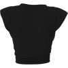 imageAvanova Womens Sleeveless Open Front Crop Top Sexy Tie Knot TShirt Basic SolidBlack C