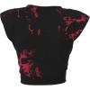 imageAvanova Womens Sleeveless Open Front Crop Top Sexy Tie Knot TShirt Basic SolidBlack Red