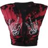 imageAvanova Womens Sleeveless Open Front Crop Top Sexy Tie Knot TShirt Basic SolidBlack Red
