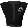 imageAvanova Womens Sleeveless Open Front Crop Top Sexy Tie Knot TShirt Basic SolidBlack Smile