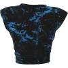 imageAvanova Womens Sleeveless Open Front Crop Top Sexy Tie Knot TShirt Basic SolidTie Dye Blue
