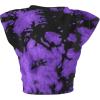 imageAvanova Womens Sleeveless Open Front Crop Top Sexy Tie Knot TShirt Basic SolidTie Dye Purple