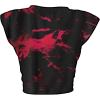 imageAvanova Womens Sleeveless Open Front Crop Top Sexy Tie Knot TShirt Basic SolidTie Dye Red