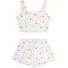 imageAvanova Womens Cute 2 Piece Tank Top Shorts Pajama Sets Sleepwear LoungewearWhite