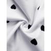 imageAvanova Womens Cute 2 Piece Tank Top Shorts Pajama Sets Sleepwear LoungewearWhite Heart